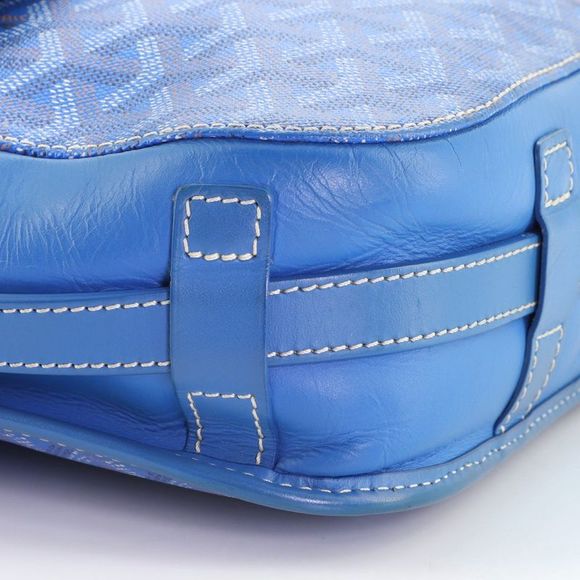 Goyard Belvedere II Messenger Bag Coated Canvas MM Blue - Picture 6 of 9